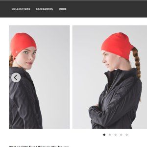 Lululemon Run and Done Toque O/S, Colour Alarming